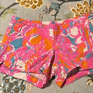 Vibrant Pink and Blue Lilly Shorts, Size 2